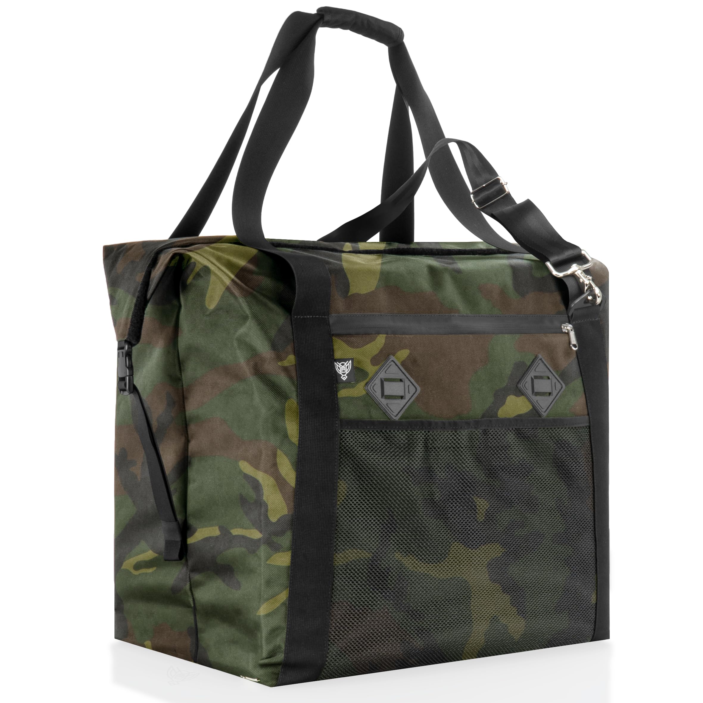 G CUBƎ 100 Faraday Bag for Generators & Electronics - EMP/CME/EMF/RF Protection - Diamond Lined Faraday Cage - Woodland Camo - Ideal for Emergency Preparedness, Power Outages & Data Security