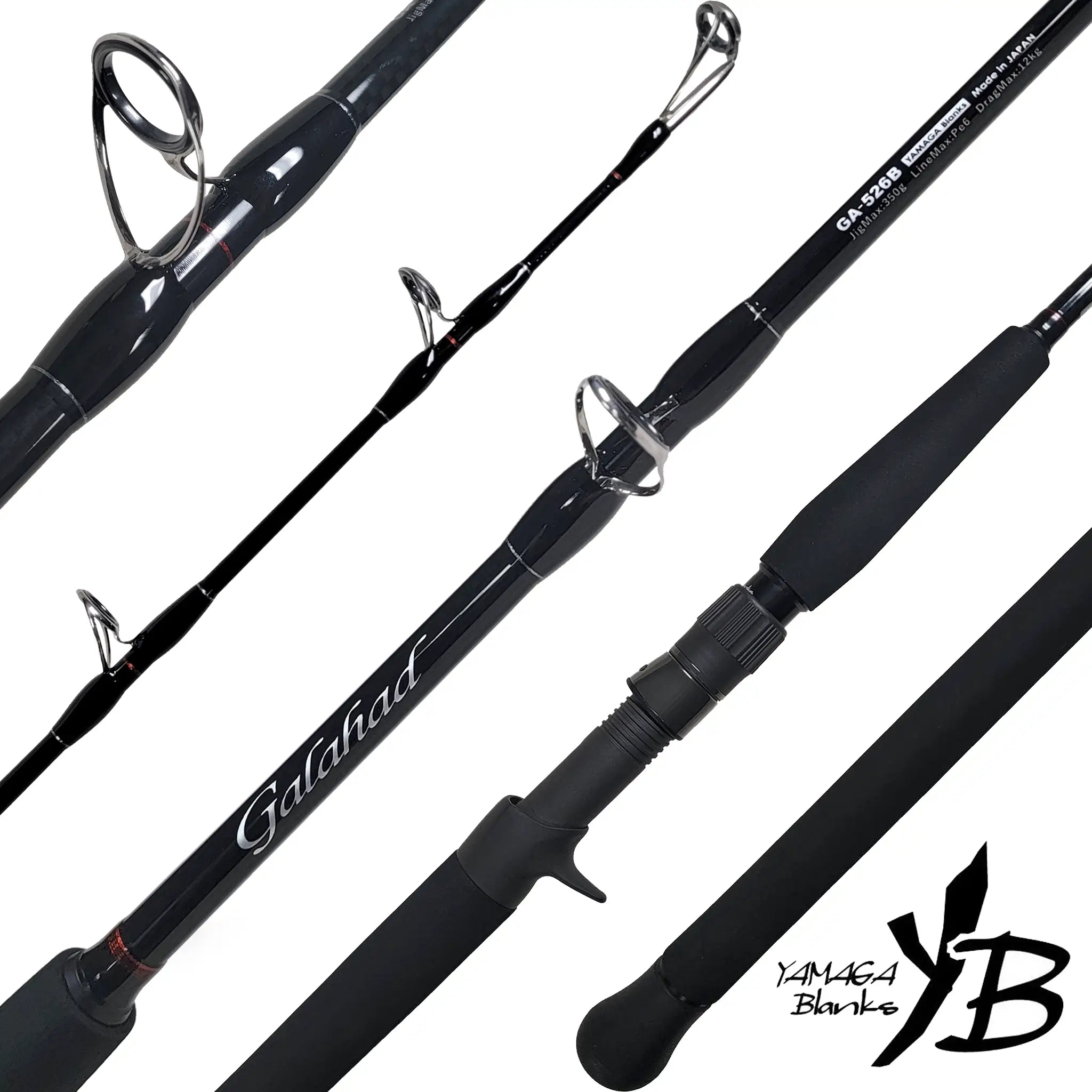 Yamaga Blanks Galahad Jigging Rods - Premium Saltwater Fishing Rod for Offshore & Deep Sea Angling | Perfect for Jigging, Trolling & Bottom Fishing