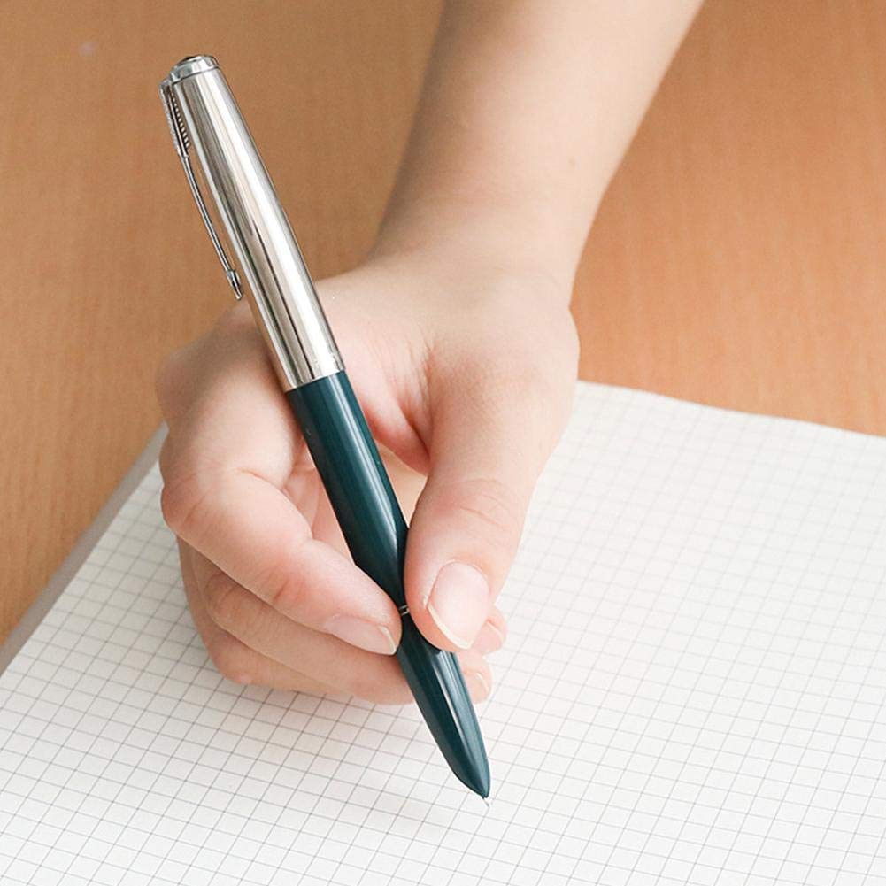 Zhongjiuyuan 9-Piece Set (3 Random Colors) 616 Carbon Fiber Fountain Pen - Premium Handwriting Pen for Office, Business & Stationery - Perfect for Writing, Journaling & Gift Giving