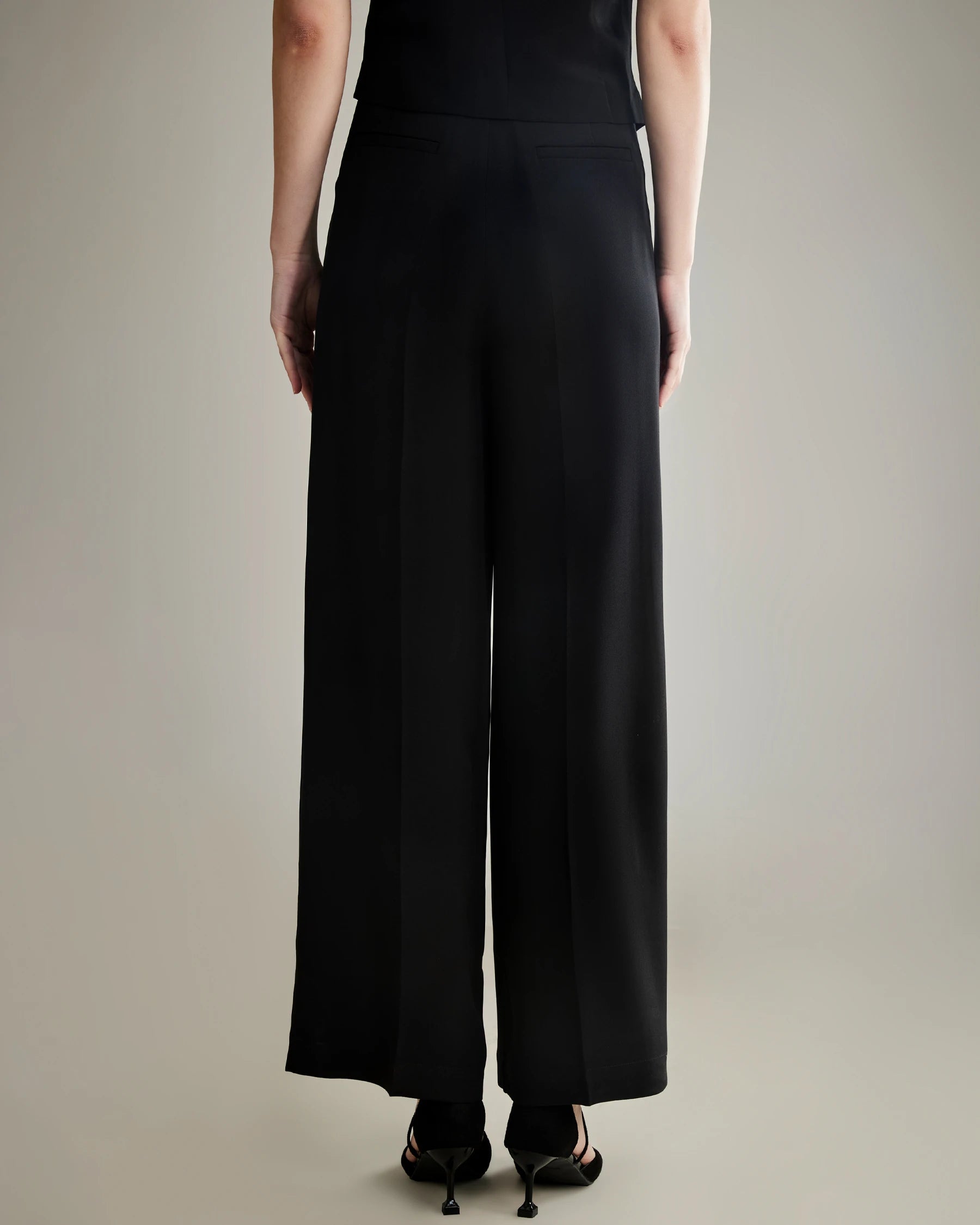 40 Momme Wide Leg Silk Pants for Women - Luxurious Soft & Comfortable Palazzo Pants for Lounge, Travel & Special Occasions