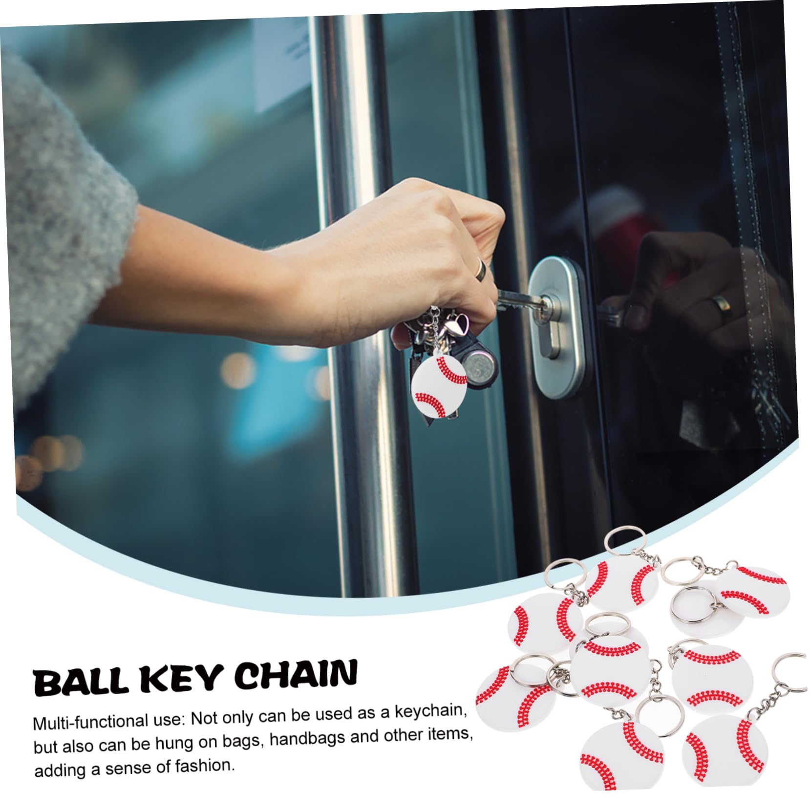 MUSISALY 20pcs Volleyball Keychains Bulk - Durable PVC Charm Keyrings for Sports Lovers, Team Gifts & Party Favors - Perfect for Volleyball Players, Coaches & Fans (Great for Tournaments, Fundraisers & School Events)