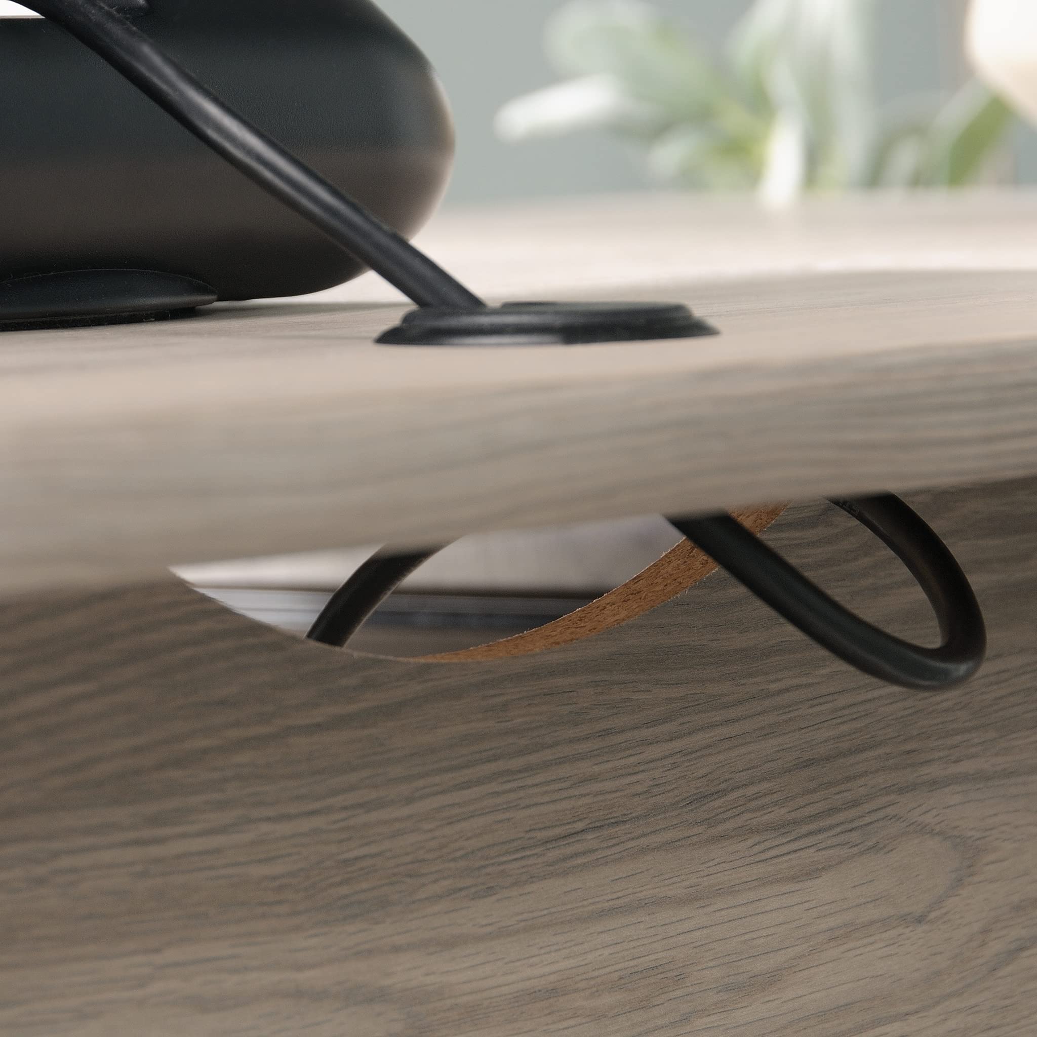 Sauder Laurel Oak Finish Office Desk for Home & Workspace - Stylish & Functional Computer Desk for Small Spaces, Study, or Remote Work