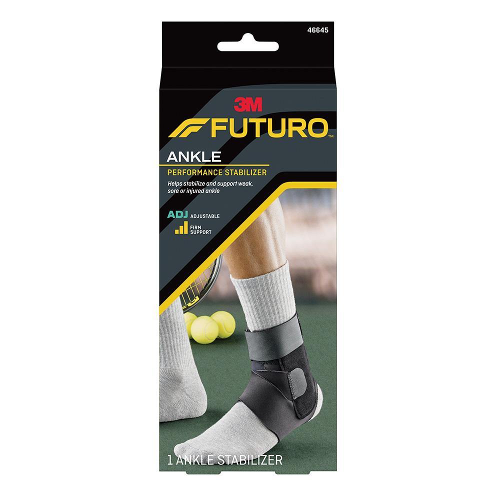 Futuro Adjustable Ankle Support Brace - Stabilizer for Sports, Running & Injury Recovery - Comfortable Performance Ankle Brace for Men & Women