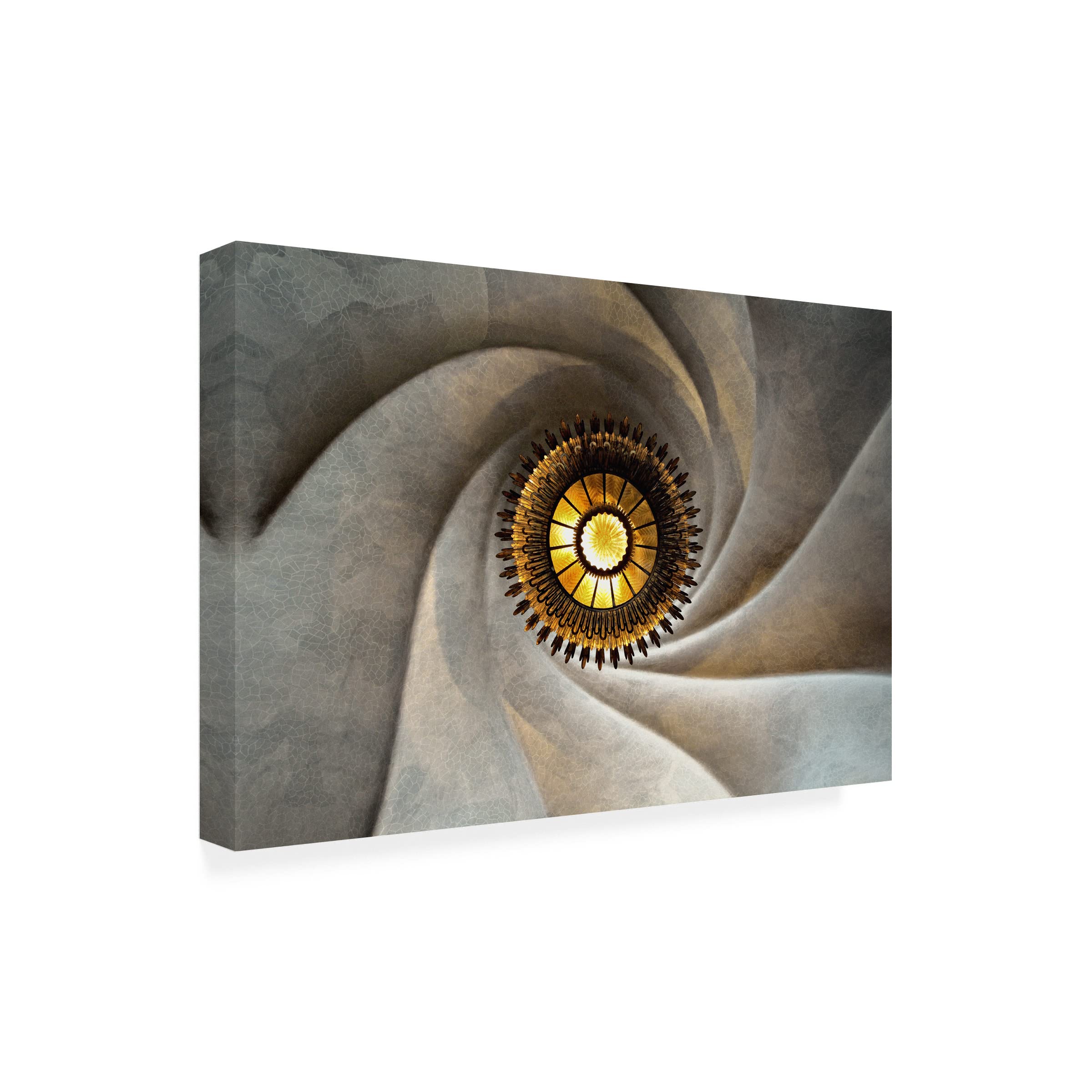 Trademark Fine Art 'Torsional' Abstract Canvas Painting by Hiroaki Koga - Modern Wall Art for Living Room, Bedroom & Office Decor