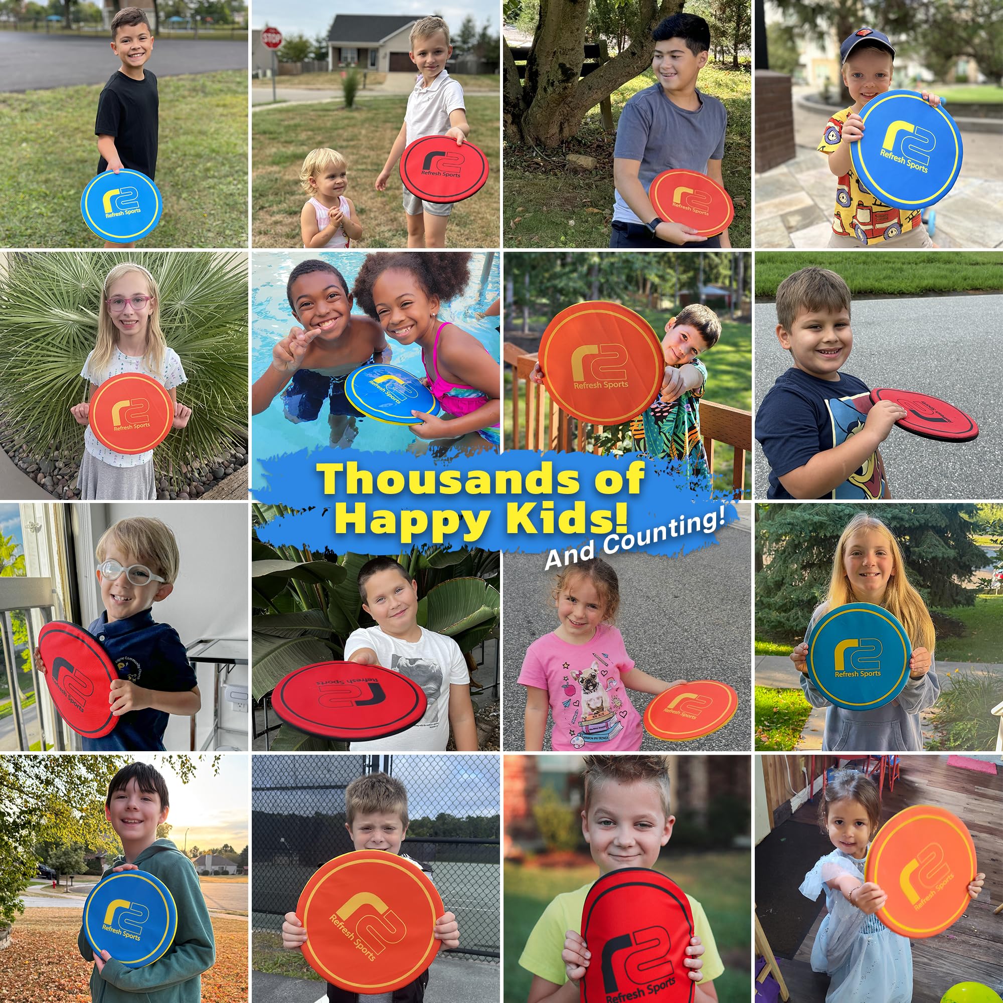 Best Flying Disc Toy for Kids, Teens & Adults - Durable Soft Beach Frisbee Floats on Water - Perfect for Pool, Beach & Outdoor Play - Fun Stocking Stuffer Gift for Boys & Girls of All Ages - Great for Backyard Games, Summer Parties & Family Gatherings