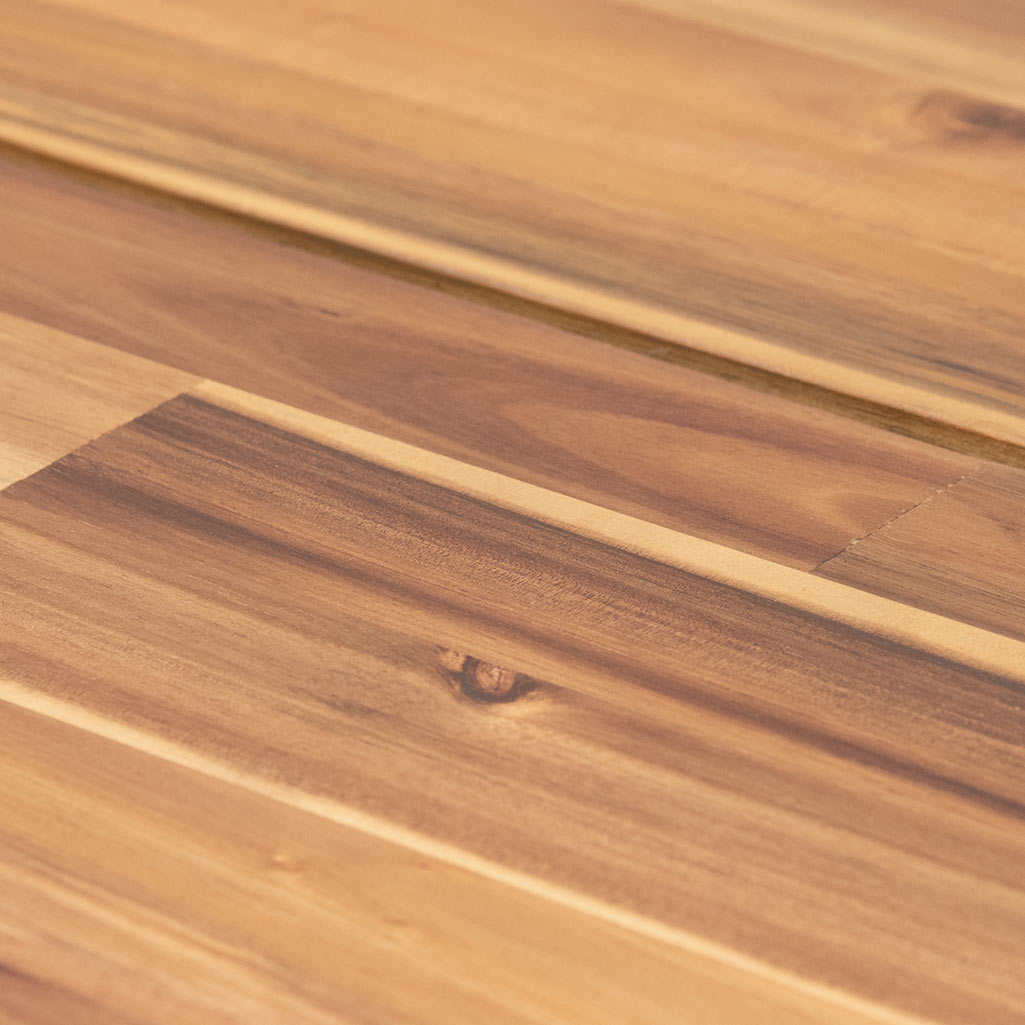 2.1m Natural Wood Dining Table with Black Legs - Perfect for Modern Dining Room & Kitchen Decor