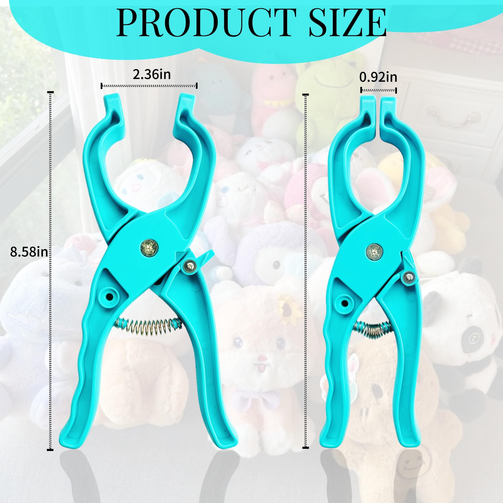 SPMKTQK Safety Eye Tool for Amigurumi Crochet - 5-30mm Eye Setting Pliers for Stuffed Animals & DIY Plush Toys (Blue) - Perfect for Crafting, Doll Making & Handmade Gifts