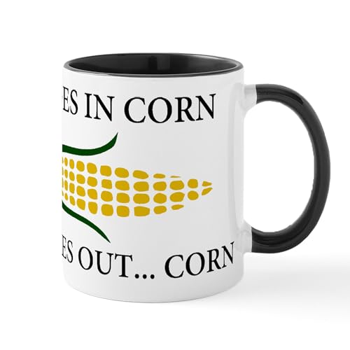 White/Black Inside - Goes In Corn Mug