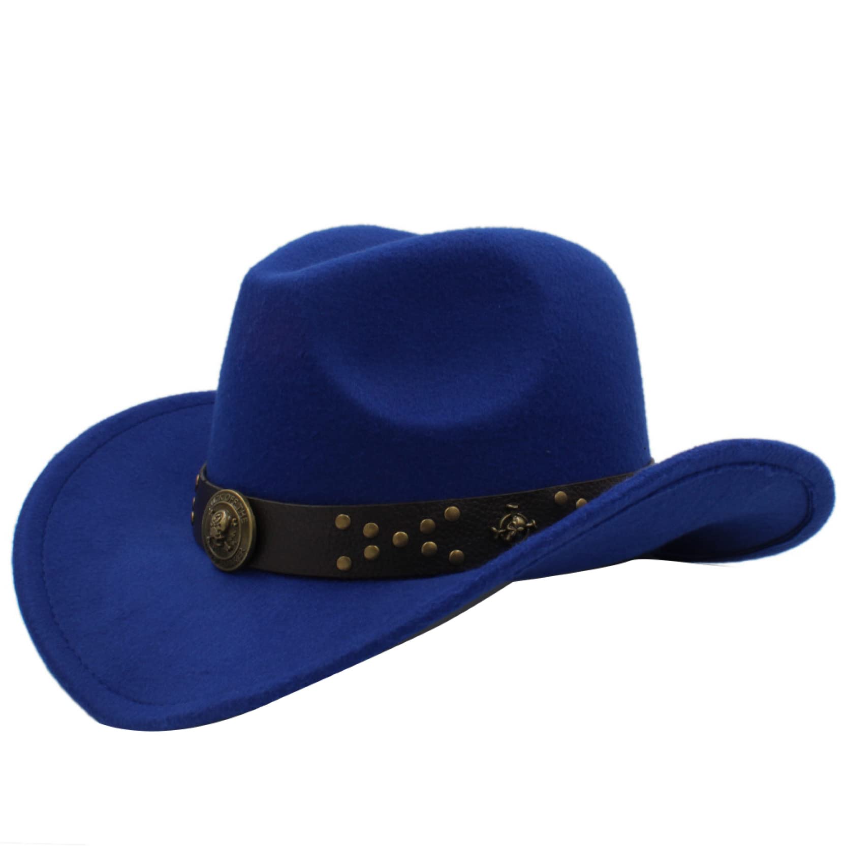 Men's & Women's Classic Wool Western Cowboy Hat - Winter & Autumn Fashion for Gentlemen & Ladies - Stylish Jazz Sombrero Cap in Black - Perfect for Country Music Festivals, Rodeo Events & Western-Themed Parties