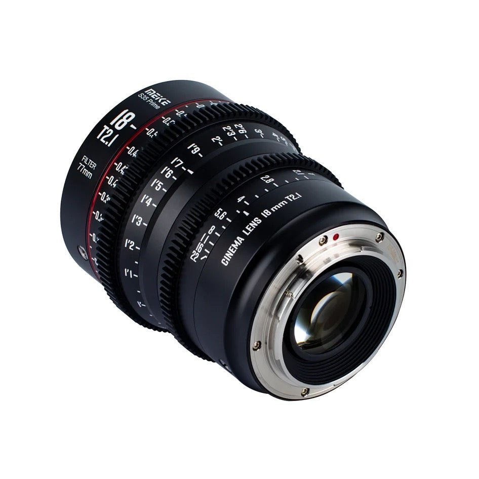 Meike Cinema Super35 18mm T2.1 Lens for PL Mount - Wide Angle Prime Lens for Filmmaking, Vlogging & Professional Video Production