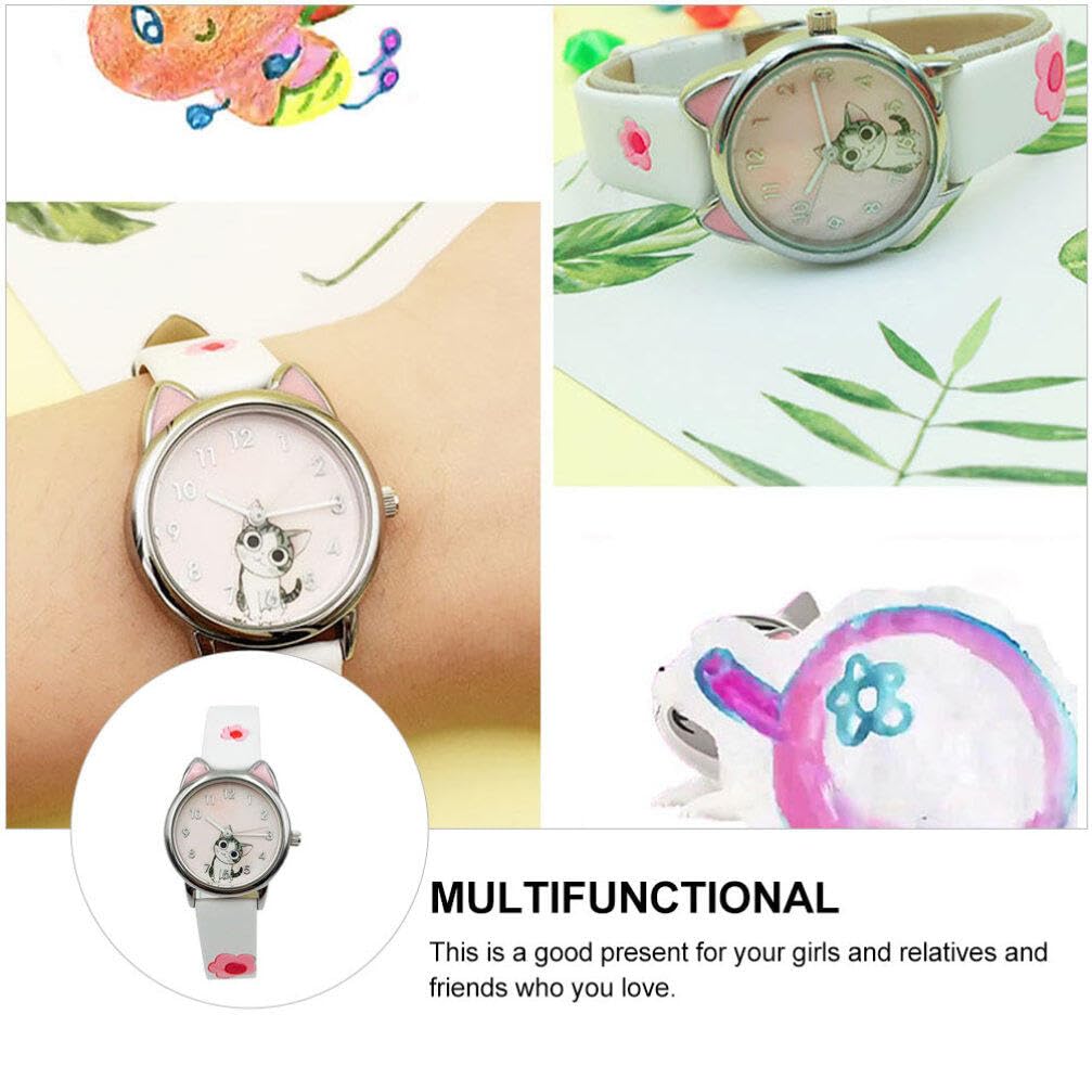 Mikikit Kids Sports Watch - Cute Cat Design for Girls, Outdoor Play & School