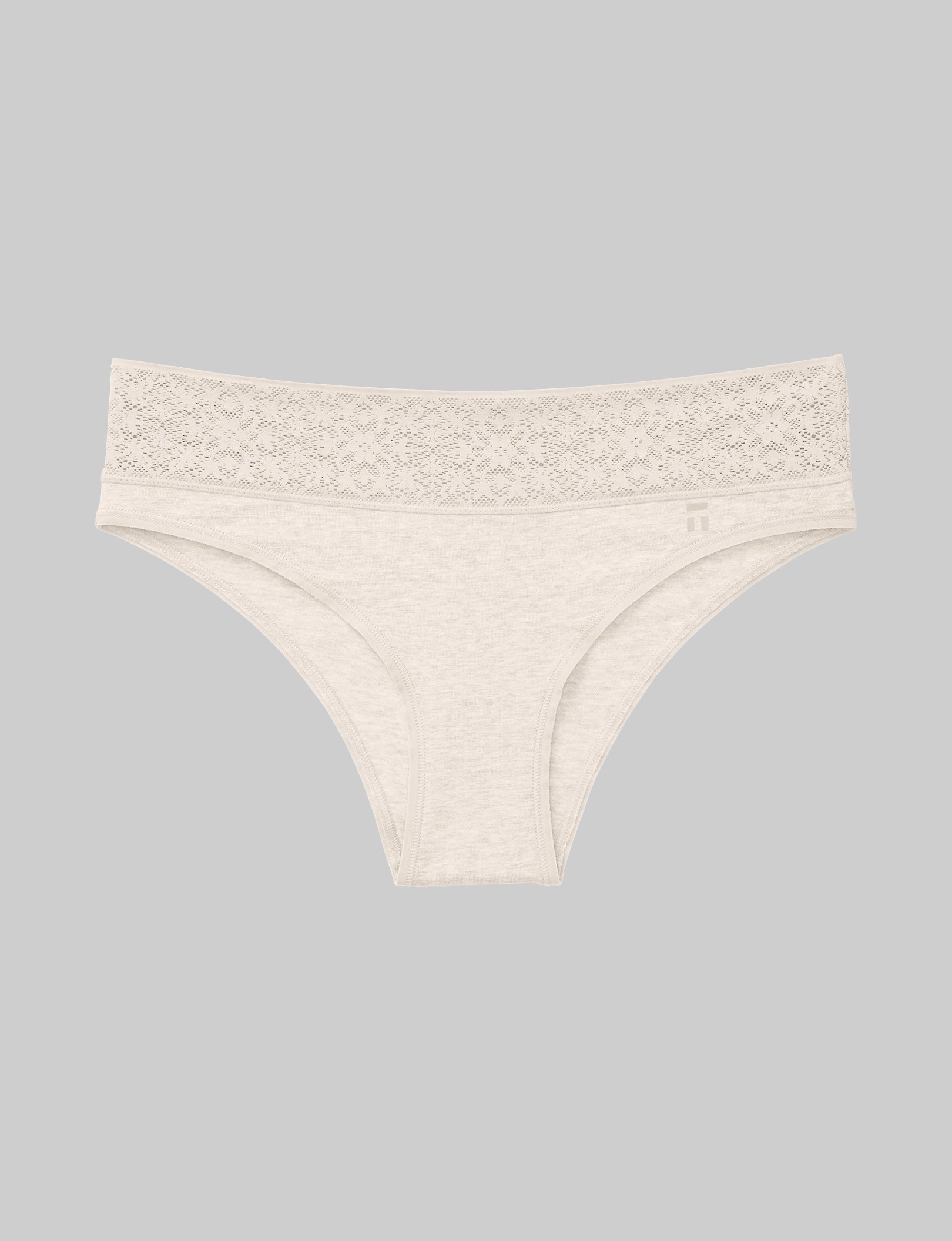 Women's Breathable Cotton Cheeky Underwear with Lace Waistband - Comfortable Everyday Panties for Work, Gym & Sleep