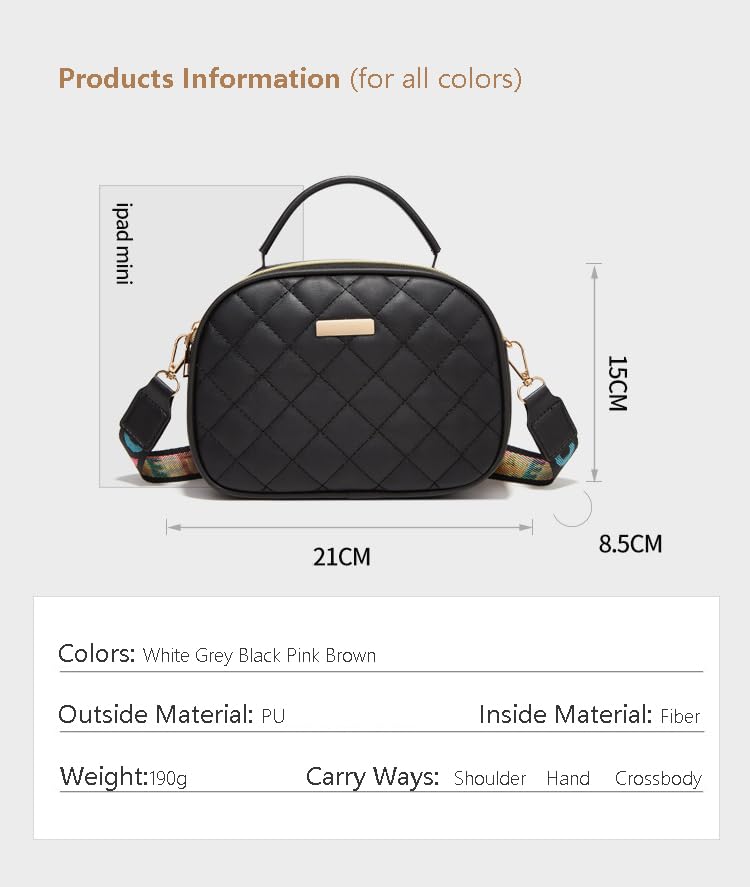 PORT&LOTUS Women's Small Handbags - Stylish Top Handle & Crossbody Purse for Everyday Use | Perfect for Work, Shopping & Travel Accessories