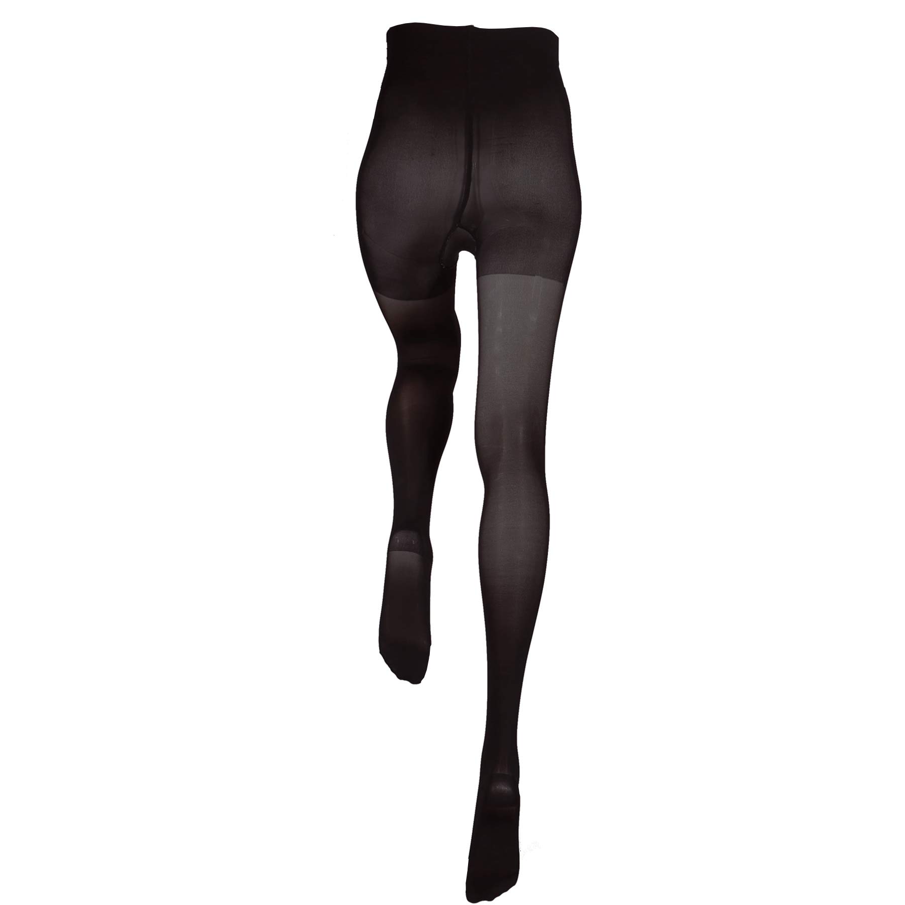 Truform Sheer Compression Pantyhose 20-30 mmHg - Women's Shaping Tights 20 Denier Black Small - Perfect for Varicose Vein Relief, Travel & Everyday Comfort
