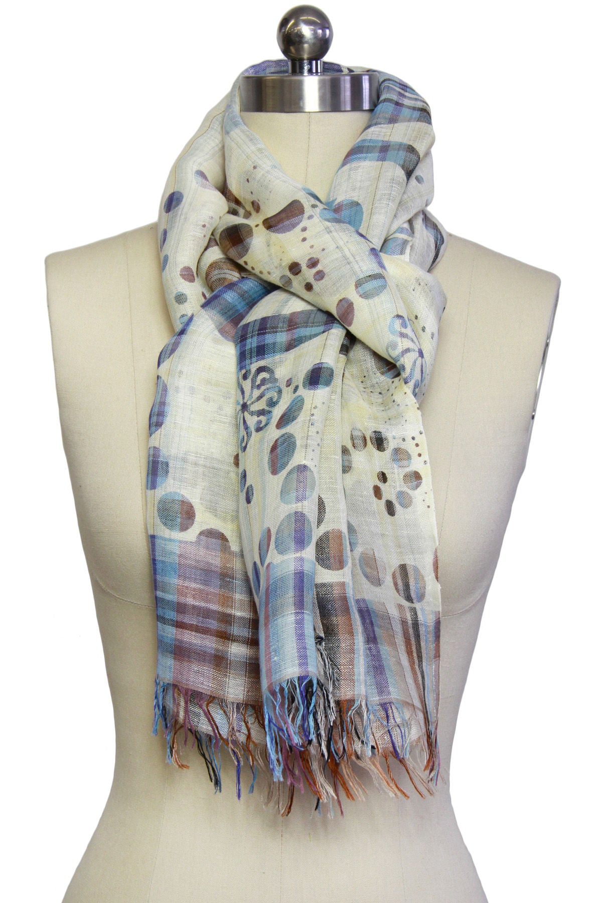 Celestia Mixed Plaid Scarf for Women - Soft Winter Fashion Accessory - Perfect for Cold Weather, Office & Holiday Outfits