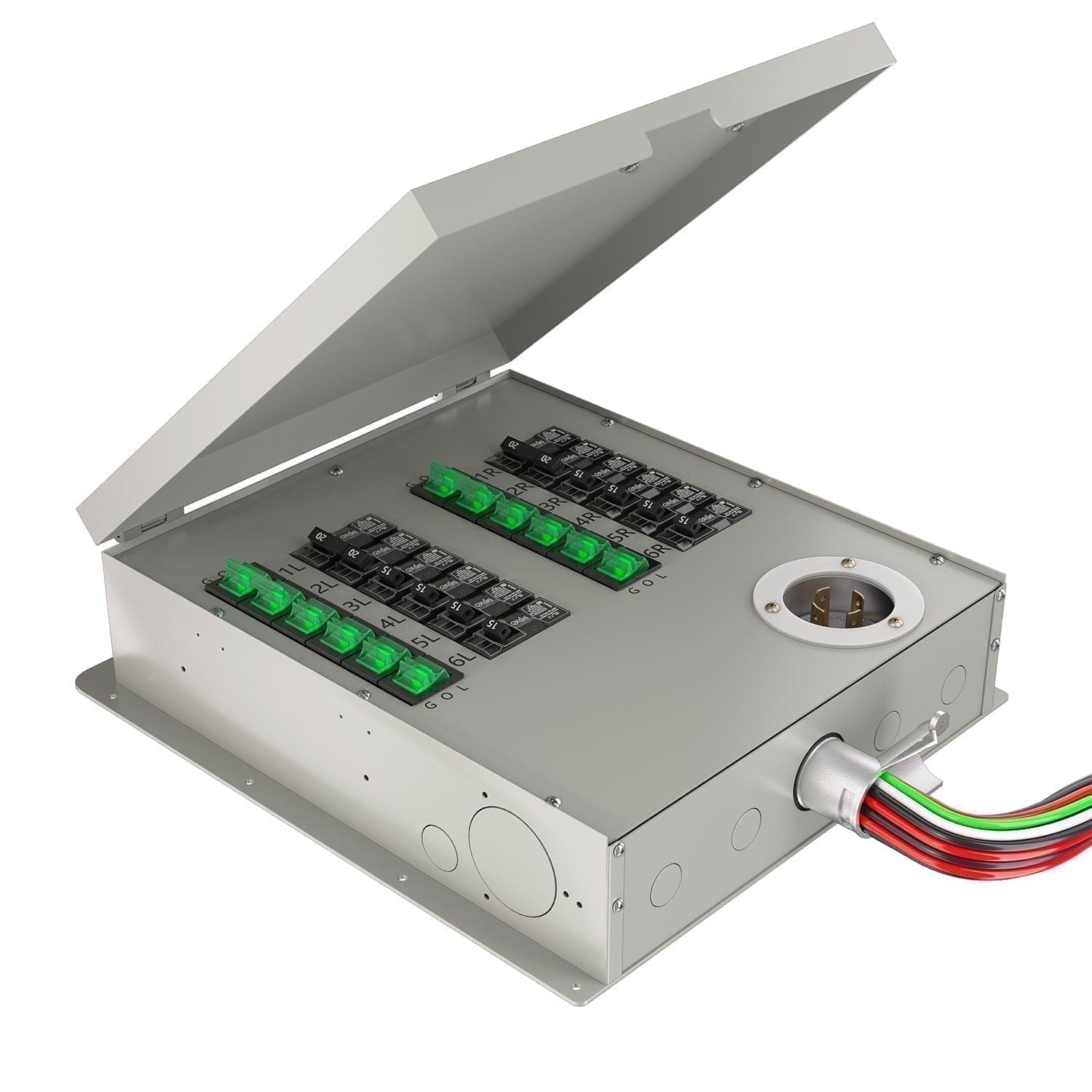 Refurbished Nature's Generator 12 Circuit 120/240V 30A Non-Automatic Power Transfer Switch - Backup Power Solution for Home & RV Emergency Use