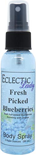 Fresh Picked Blueberries Body Spray - 2oz Natural Fragrance Mist for Women | Perfect for Daily Use, Gym, Office & Date Nights