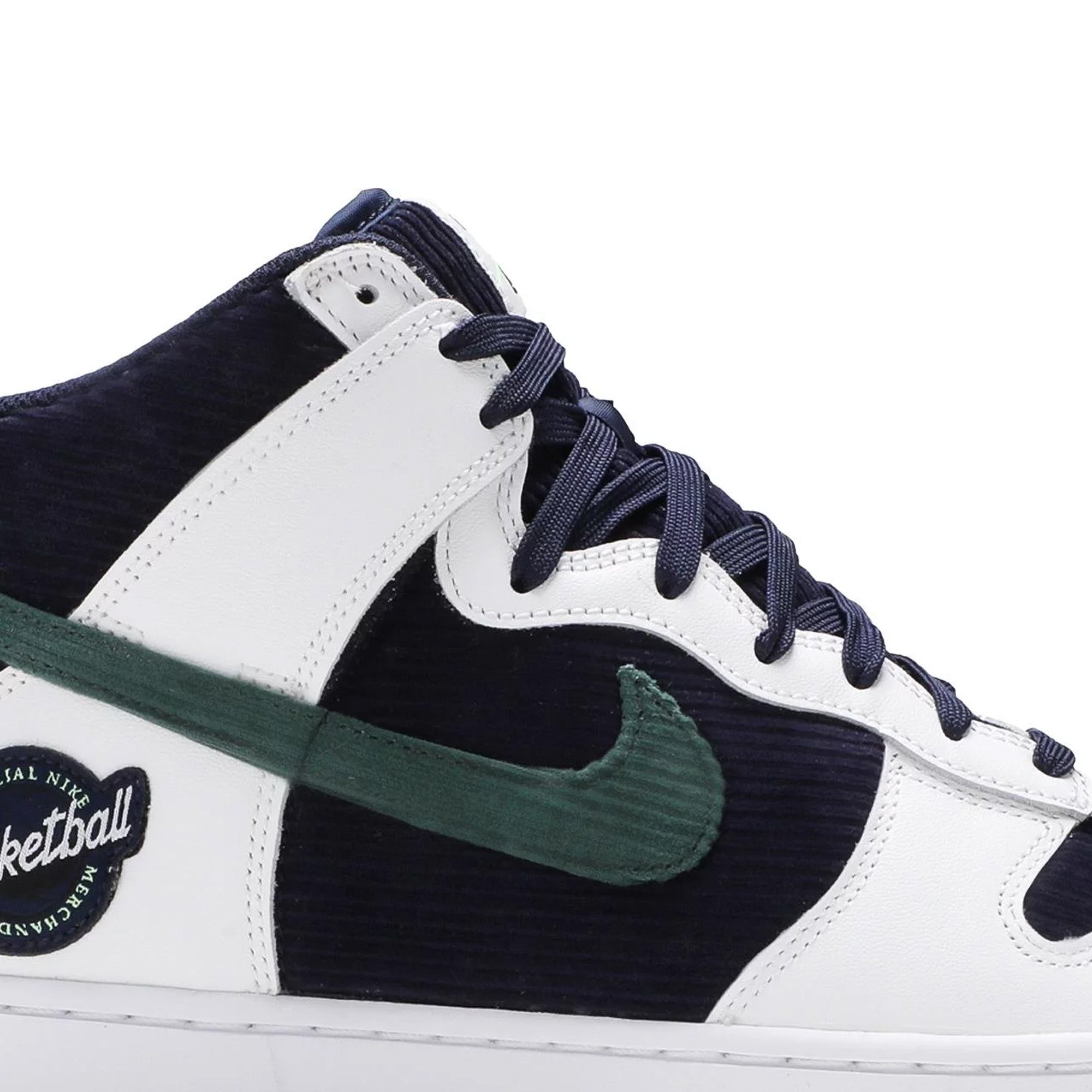 Nike Dunk High 'Sports Specialties White Navy' Retro Basketball Shoes 2021 - Men's Sneakers for Casual Wear, Street Style & Sneaker Collectors
