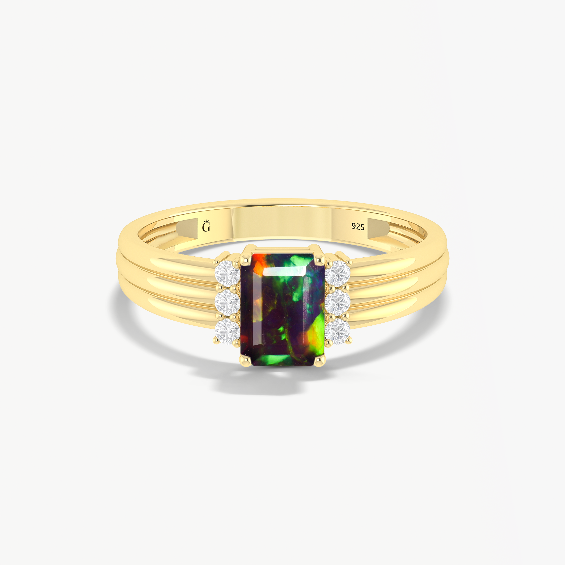 Black Opal Gemstone Ring for Women - Elegant Handmade Jewelry Gift for Her - Perfect for Birthdays, Anniversaries & Special Occasions
