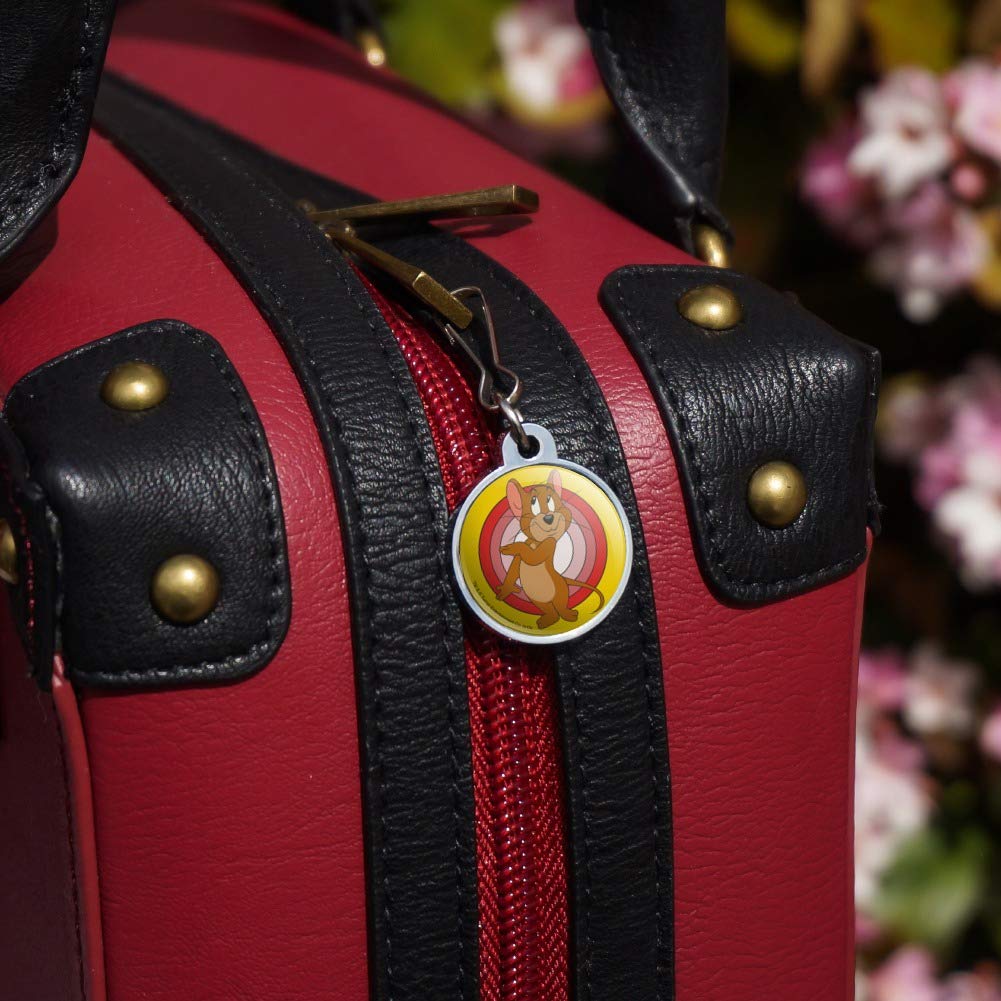 Tom and Jerry Jerry Character Jacket Handbag Purse Luggage Backpack Zipper Pull Charm - Cute Cartoon Accessory for Bags, Luggage & Backpacks - Perfect Gift for Kids and Fans