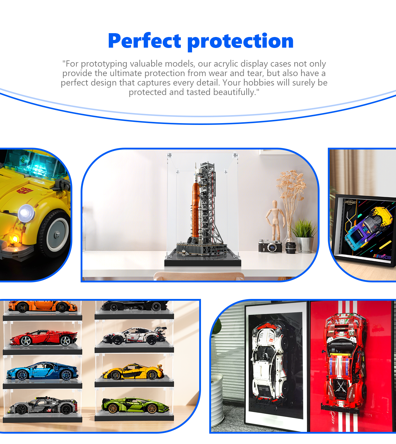 NASA Artemis Space Launch System (10341) Display Case - Premium Acrylic Protection for LEGO Model - Perfect for Home & Office Decor, Collectors & Space Enthusiasts