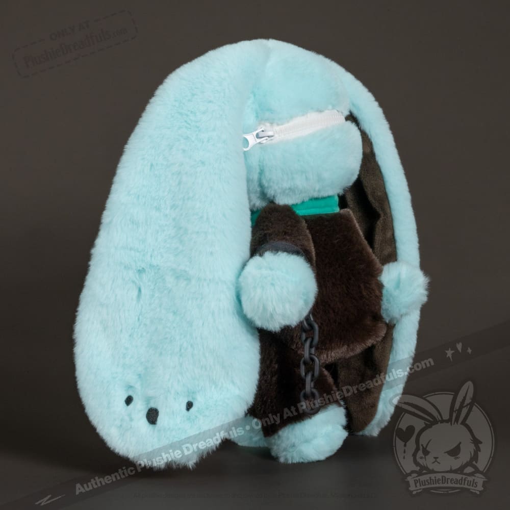 Plushie Dreadfuls OCD v2 Rabbit Stuffed Animal - Soft Anxiety Relief Plush Toy for Mental Health Support & Comfort