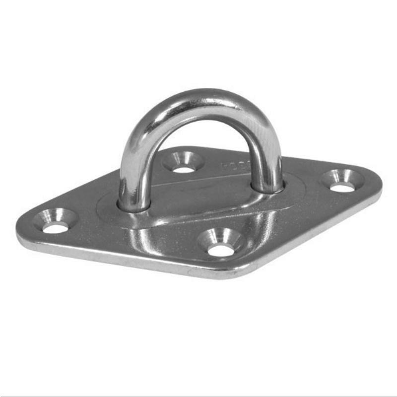 BLA Pad Eyes - Diamond Stainless Steel Marine Hardware for Boats, Yachts & Outdoor Use - Heavy Duty Rustproof Deck Fittings