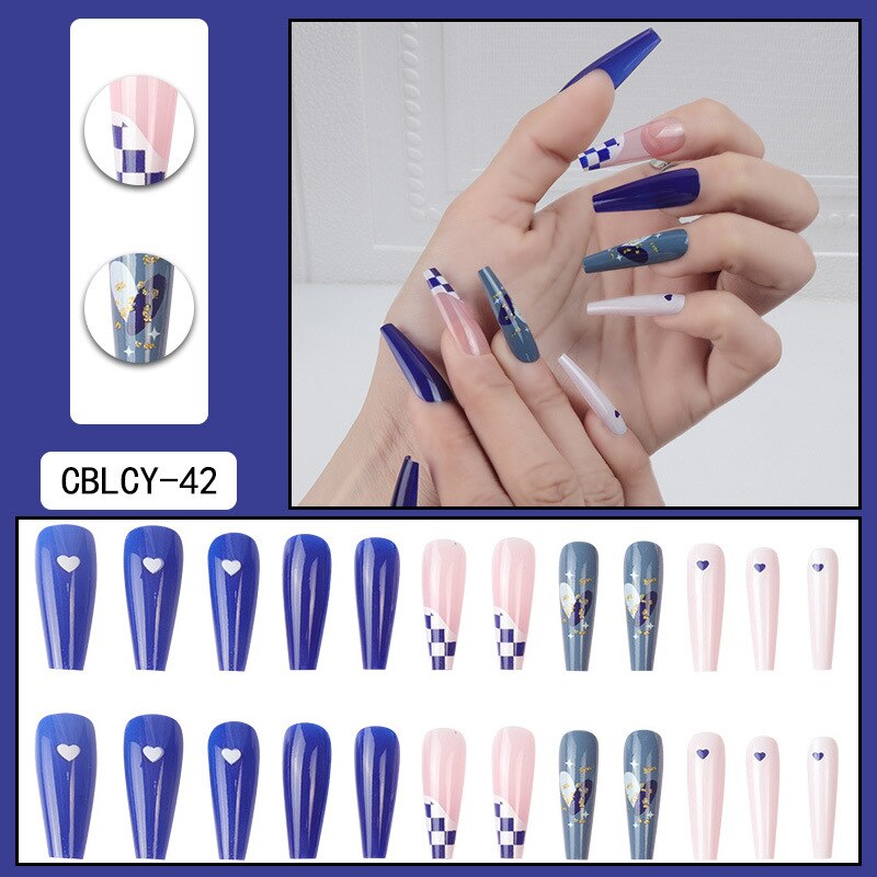 24pcs Pink Flame Press-On Fake Nails - Short Square Ballet Style Full Cover Detachable Artificial Nails for Women | Perfect for Parties, Weddings & Everyday Wear