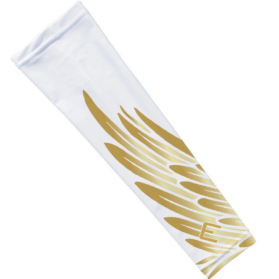 Gold Wing Arm Sleeve - UV Protection & Compression Support for Baseball, Basketball, Golf & Outdoor Sports | Breathable & Comfortable Arm Sleeves for Men & Women