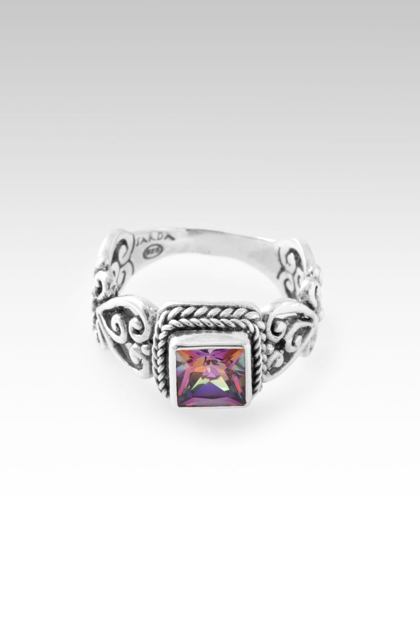 Faithful Devotion Ring™ - Genuine Bali Sunrise Mystic Topaz Jewelry for Women | Perfect for Weddings, Anniversaries & Romantic Gifts