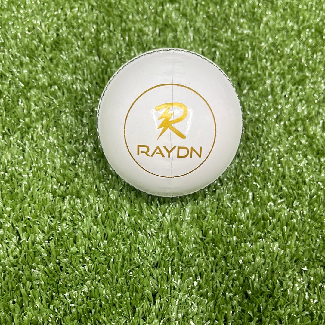 Premium White Leather Cricket Ball - Professional Grade for Match Play & Practice - Perfect for Cricket Games, Training & Sports Enthusiasts