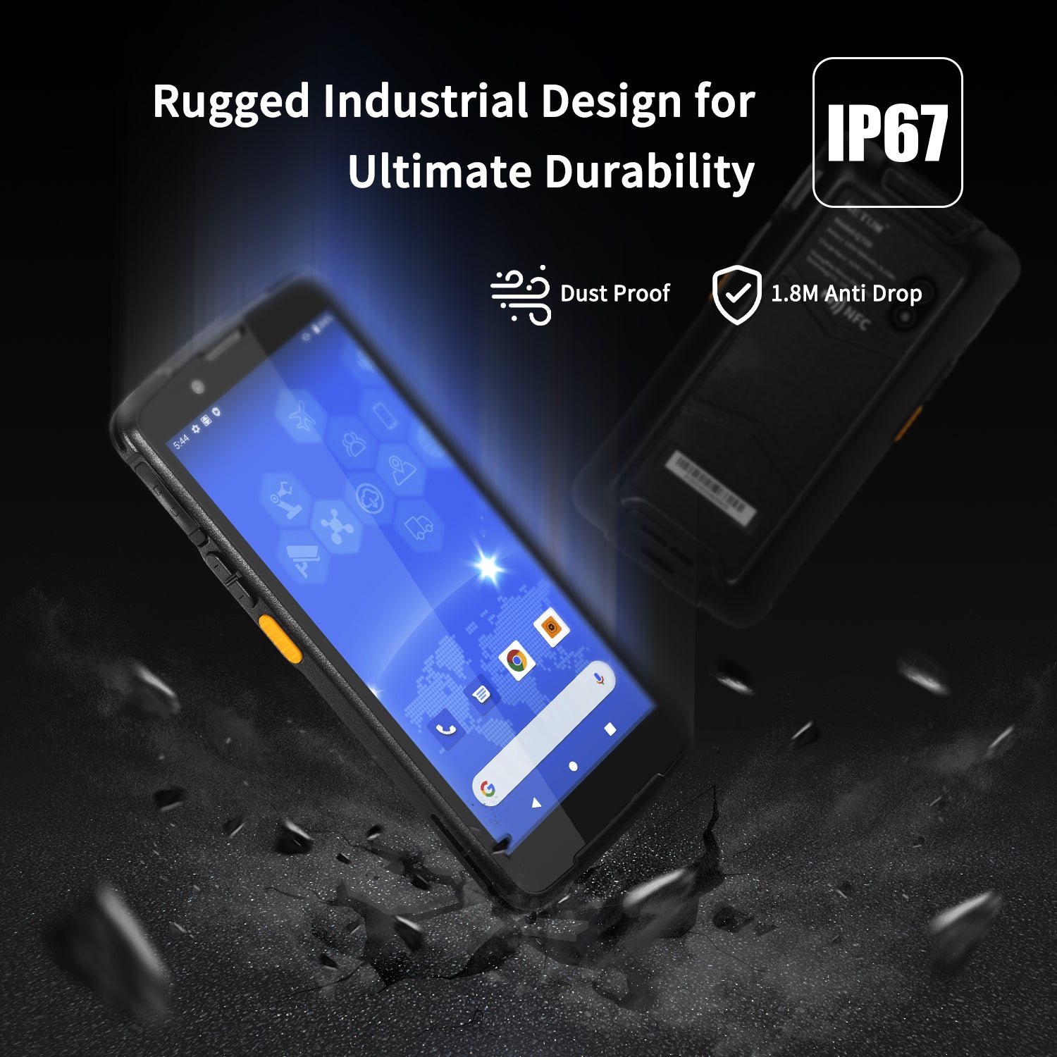 Q700 EU PDA Scanner - High-Speed Barcode Reader for Retail, Warehouse & Logistics | Durable Handheld Device for Inventory Management & Mobile Data Collection
