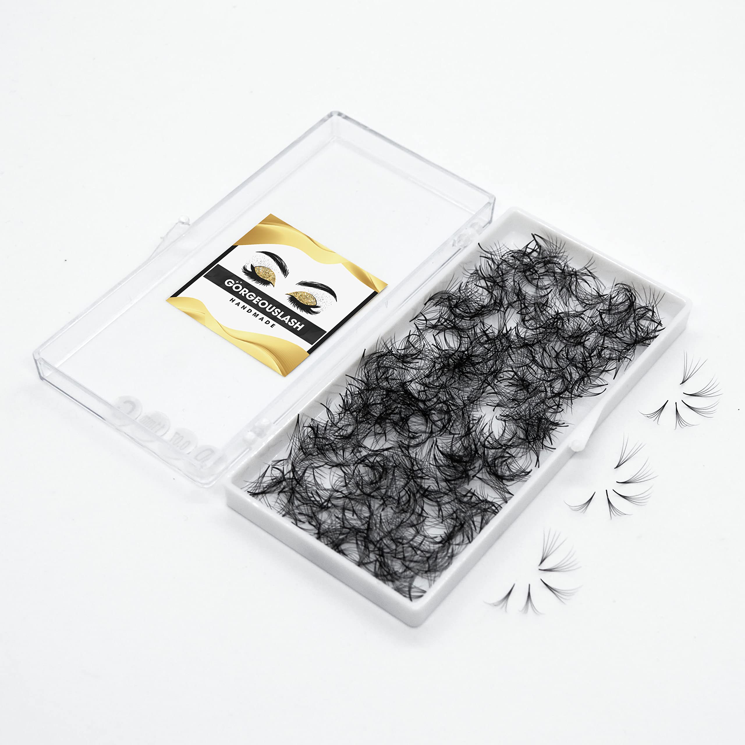 Premium 1000 Handmade Eyelash Extension Fans - 3D to 10D Volume Lashes (5D Curl C, 14mm) for Professional Salon & DIY Lash Artists - Perfect for Bridal, Party & Special Occasion Makeup