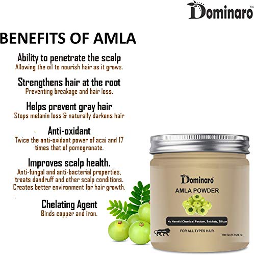 Organic Bhringraj & Amla Powder for Hair & Skin Care - 200g Pack for Healthy Growth