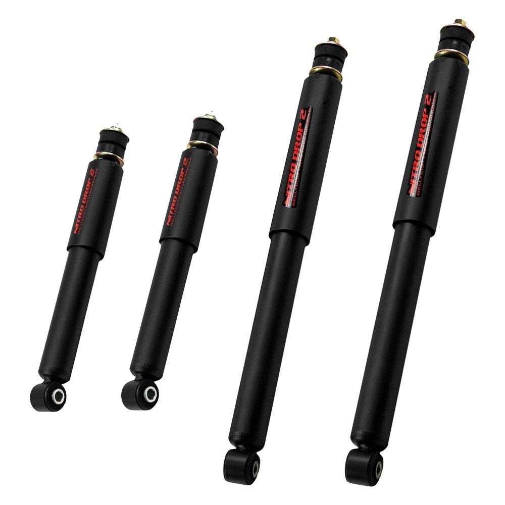 Belltech 9183 Nitro Drop 2 Shock Absorber Set for Chevy Silverado & GMC Sierra - Heavy-Duty Performance Suspension Kit for Off-Road & Towing