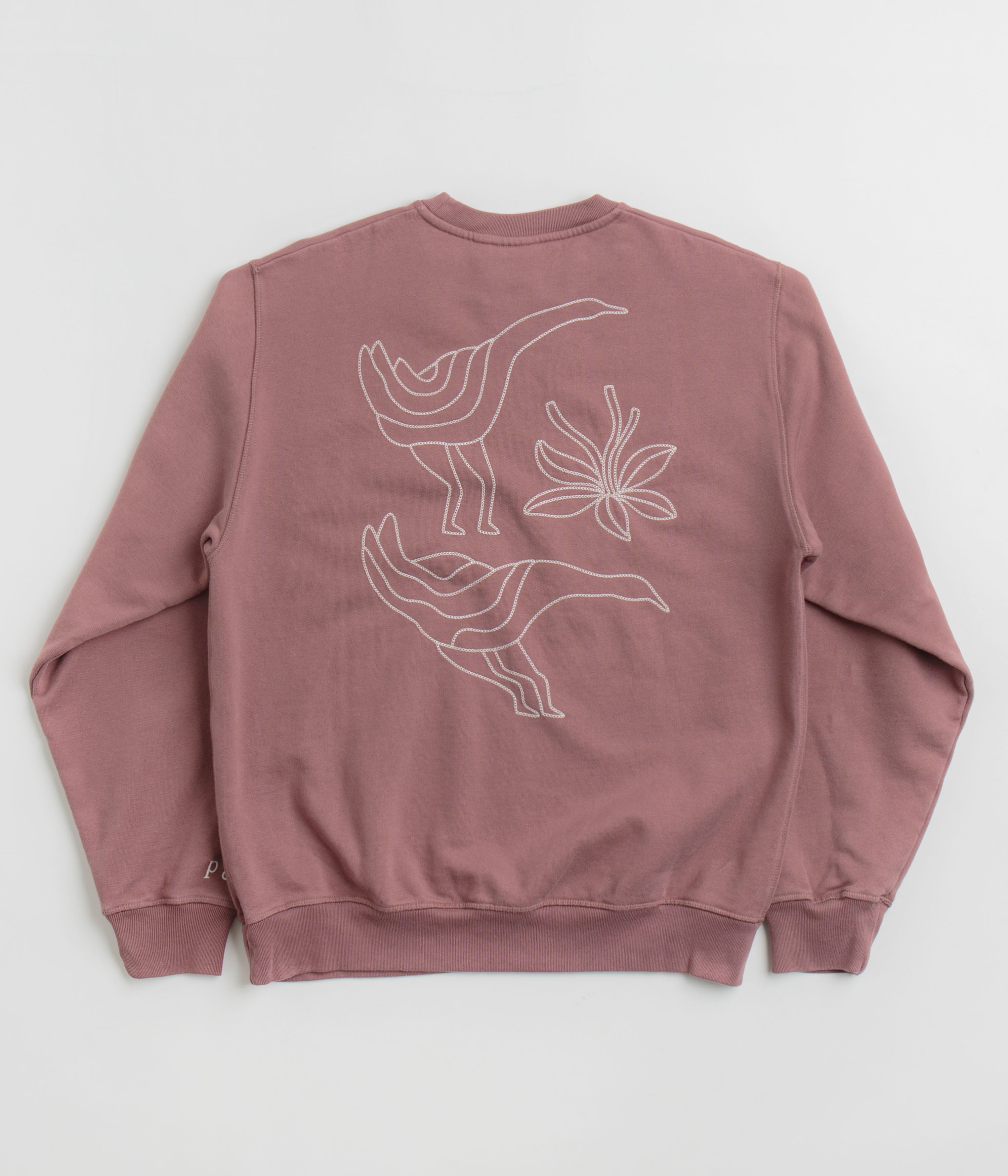 Parra Duck Attack Crewneck Sweatshirt for Women - Soft Cotton Pullover Hoodie in Dusty Rose | Casual Streetwear, Loungewear & Everyday Comfort
