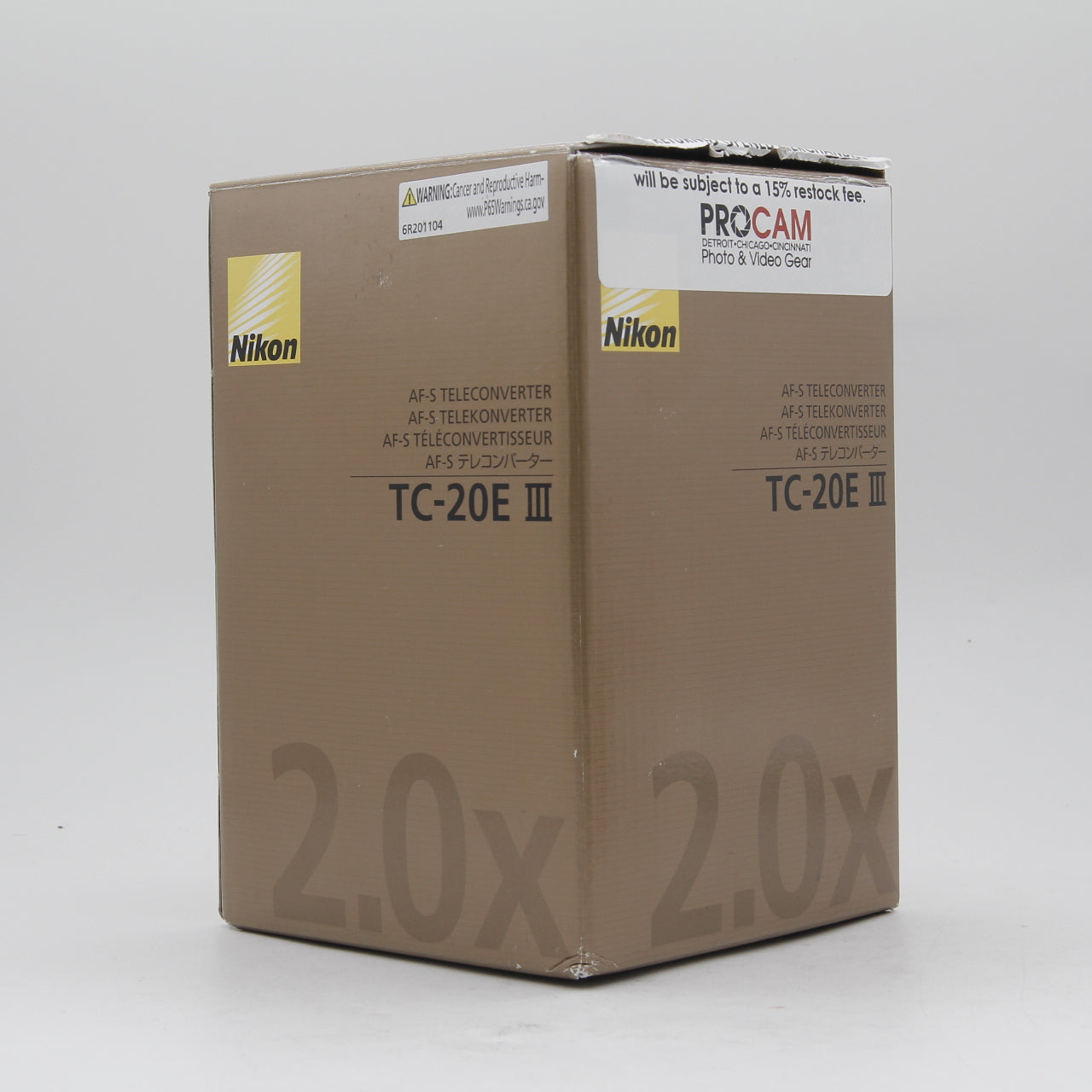 Nikon AF-S Teleconverter TC-20E III 2x Lens Extender - Open Box (Like New) for Wildlife & Sports Photography