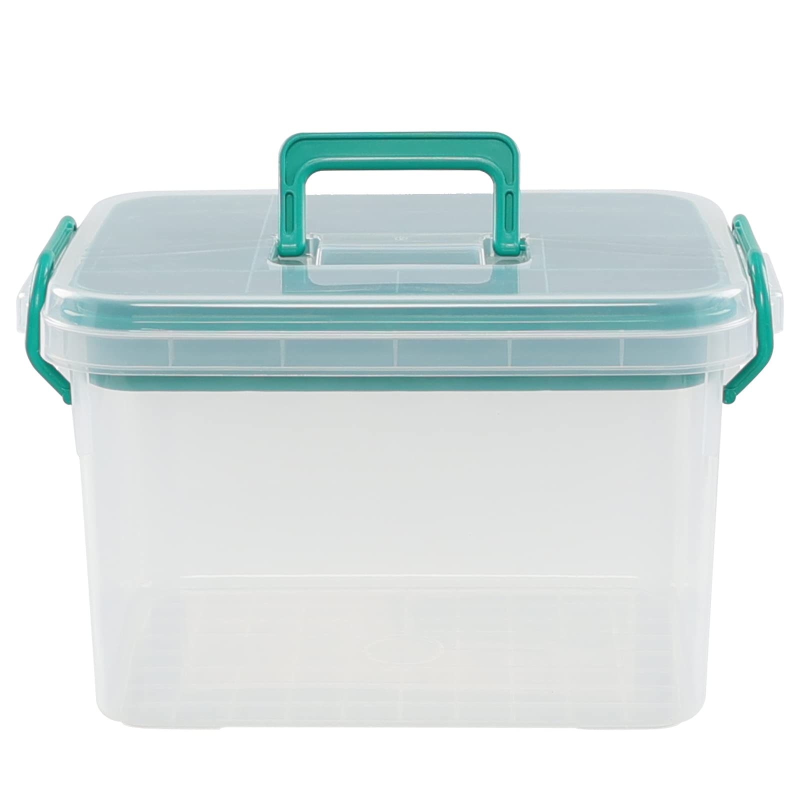 Ggbin Household First Aid Kit - Empty Medical Organizer Box with Removable Tray for Home, Office & Travel Emergency Preparedness | Portable First Aid Storage Solution for Family Safety