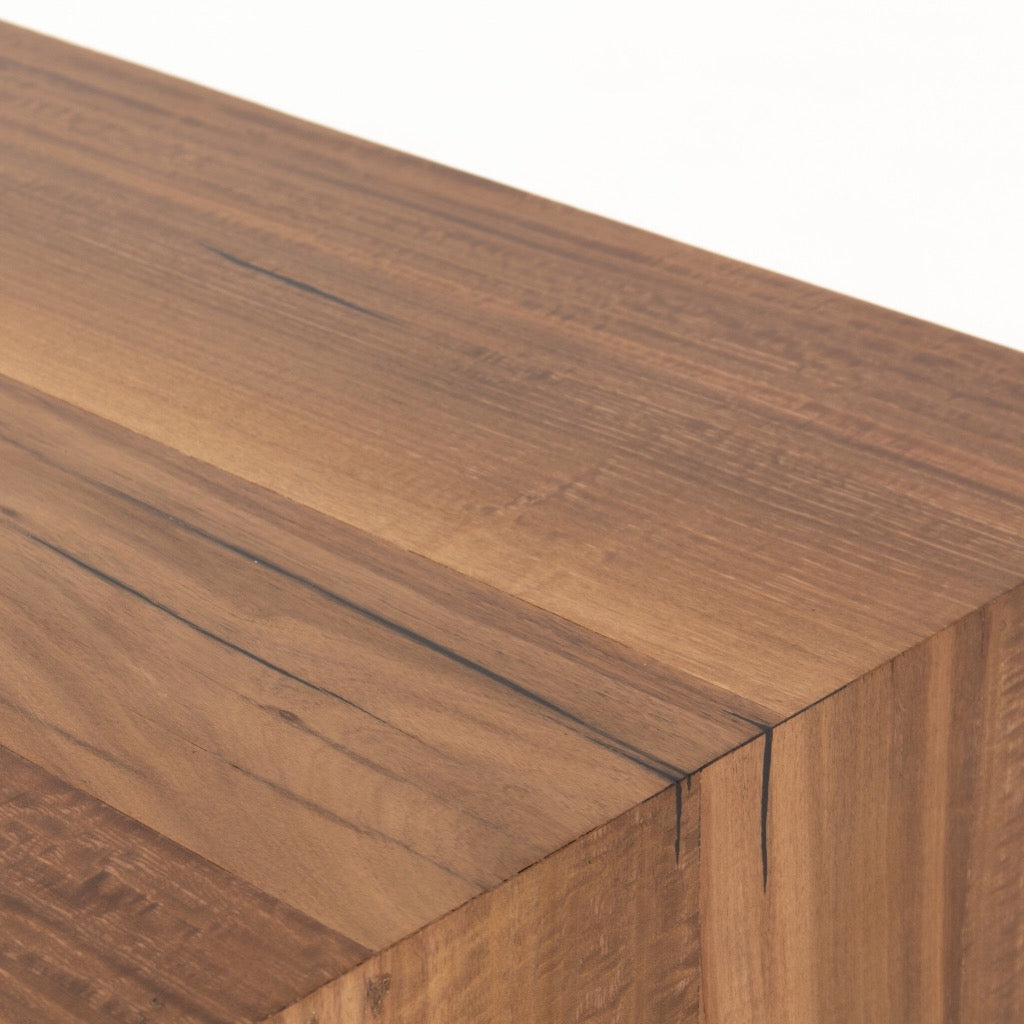 Hudson Square Coffee Table - Natural Yukas Wood Modern Living Room Furniture for Home Decor & Small Space