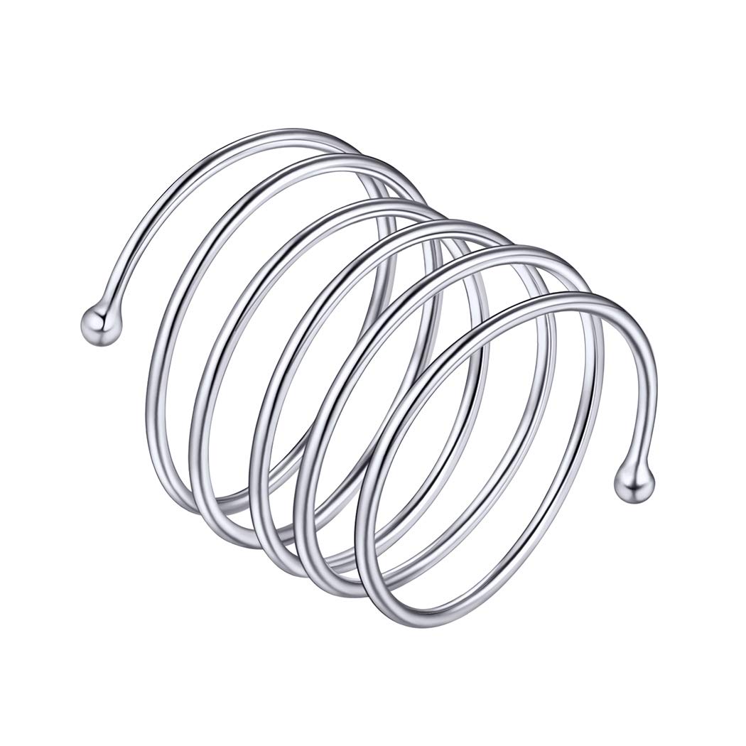 PROSILVER 925 Sterling Silver Adjustable Open Ring for Women - Solid Stackable Knuckle & Pinky Ring - Gift Box Included - Perfect for Everyday Wear, Stacking & Special Occasions
