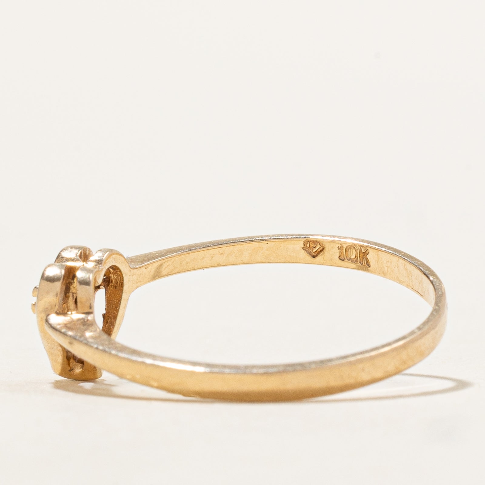 0.005ct Diamond Open Heart Ring - Size 7 | Elegant & Dainty Jewelry for Women | Perfect for Valentine's Day, Anniversary & Romantic Gifts