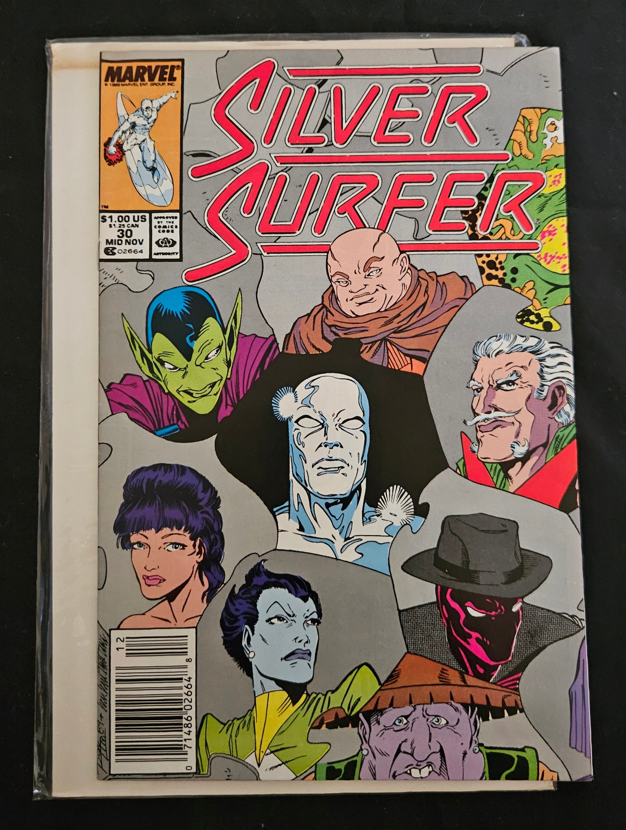 Marvel Silver Surfer #30 Comic Book (August 1989) - Thanos Appearance, Near Mint Condition, UPC 071486024600 | Collectible Marvel Comics for Display & Investment | Perfect for Comic Book Enthusiasts & Marvel Fans