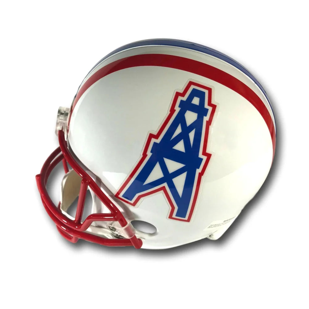Earl Campbell Authentic Hand-Signed Houston Oilers Helmet with JSA COA - Rare NFL Collectible for Sports Memorabilia Display & Fan Cave Decor