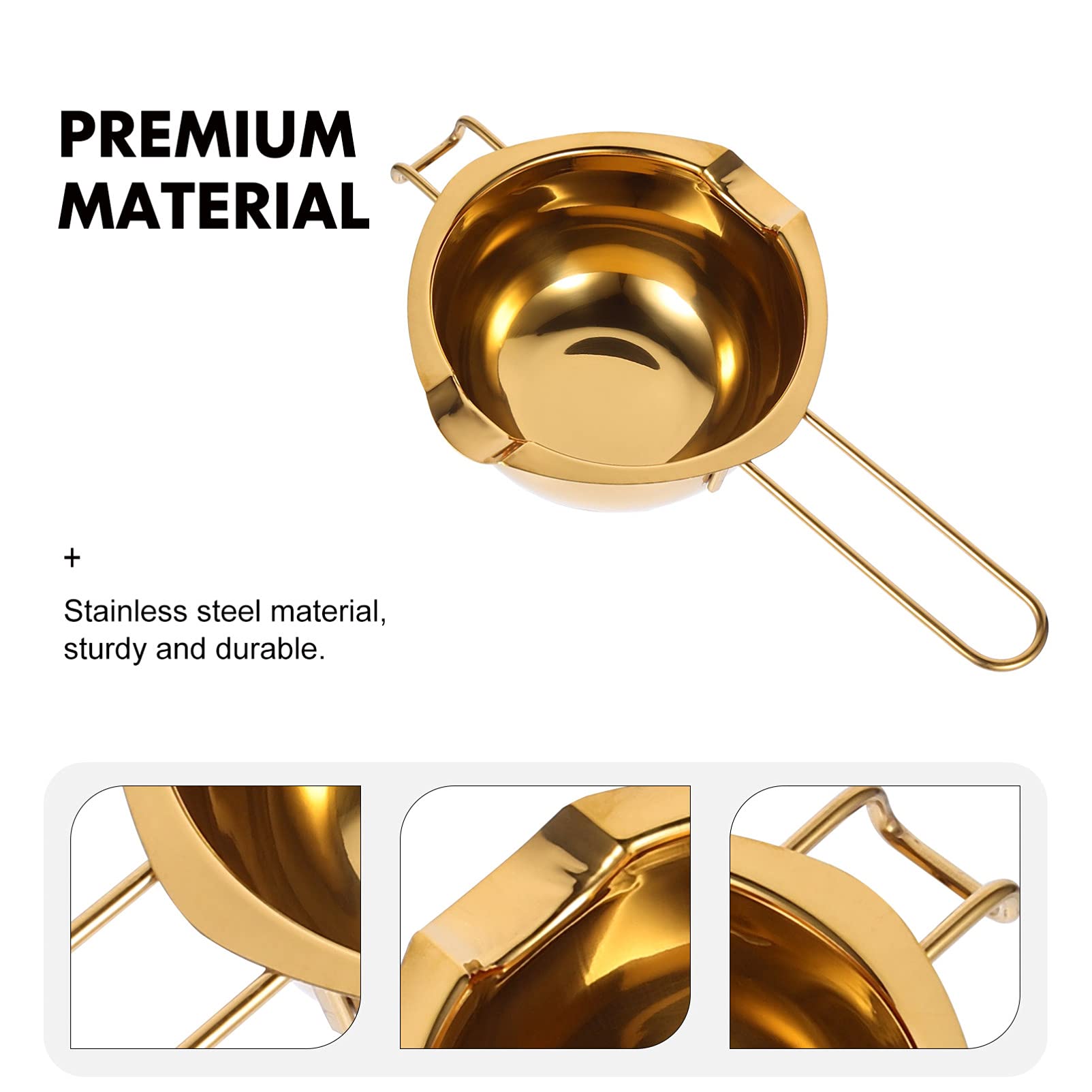 1pc Stainless Steel Chocolate Melting Bowl - Double Boiler Kitchen Tool for Baking, Candy Making & Butter Melting - Perfect for Chocolate Fondue, Cake Decorating & DIY Desserts