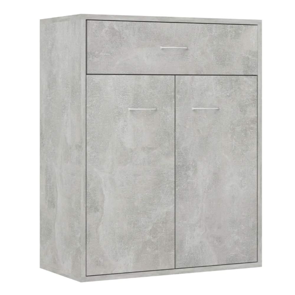 ZAMAX Modern Minimalist Buffet Table with Drawers - Multi-Purpose Storage Console for Dining Room, Entryway & Living Room | Sideboard Cabinet, Sofa Table & Display Shelf in Elegant Grey Finish