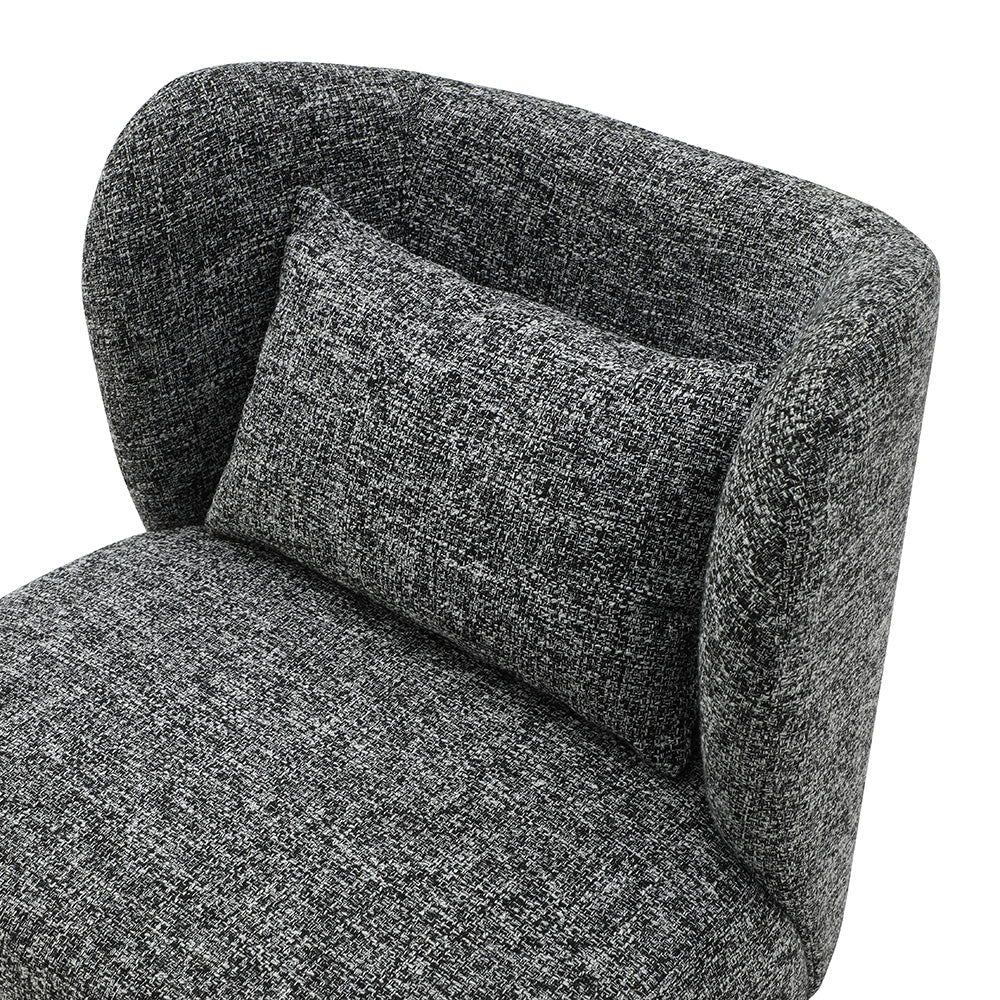Modern SASHA Lounge Chair in Black - Stylish & Comfortable Accent Chair for Living Room, Bedroom, or Office