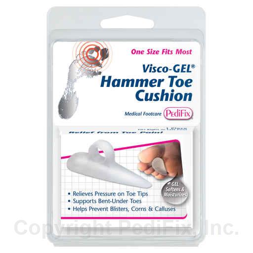 Pedifix Visco Gel Hammer Toe Cushion - Universal Soft Gel Pads for Toe Pain Relief & Comfort - Ideal for Running, Walking & Everyday Foot Support