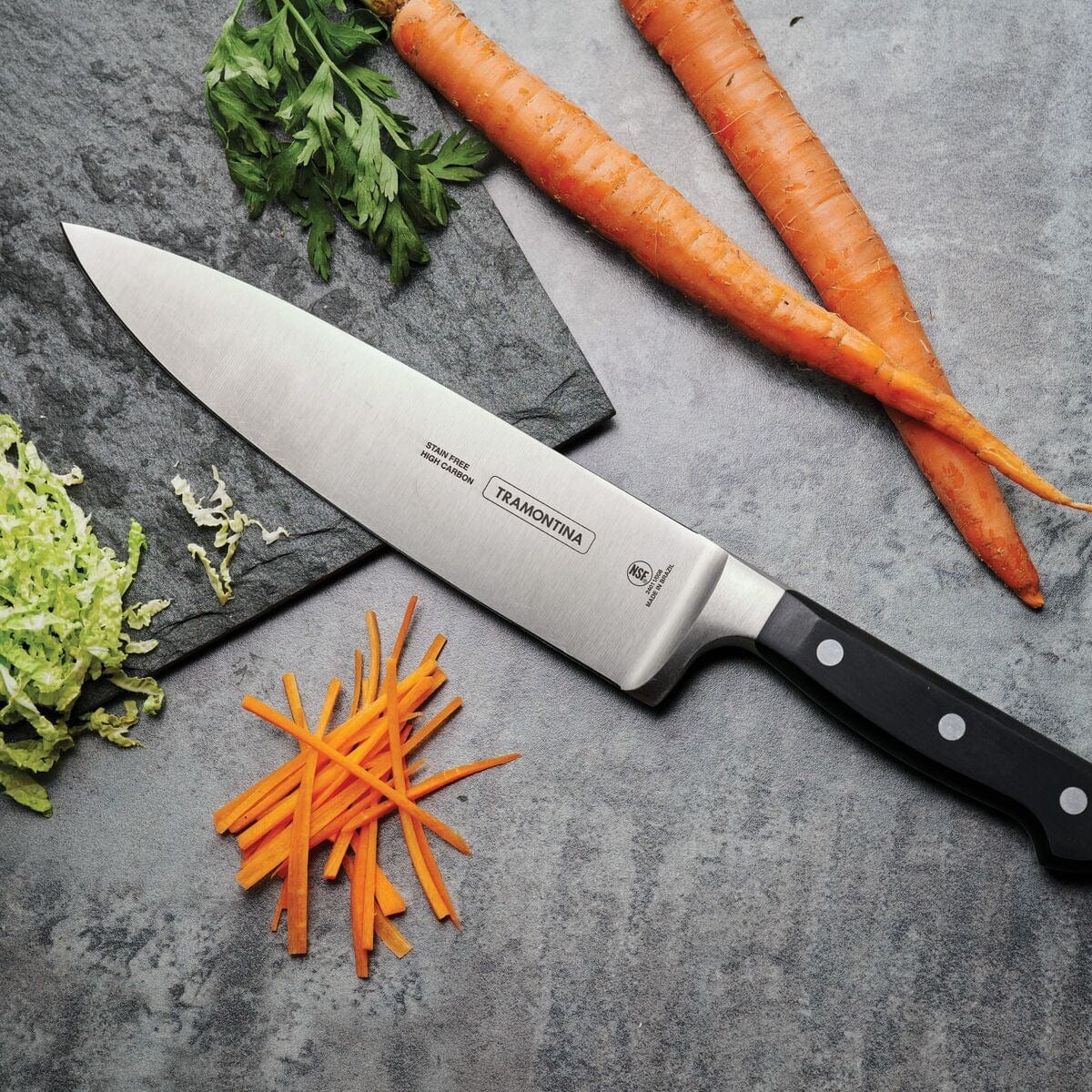 Tramontina Professional 8-Inch Chef Knife - High Carbon Stainless Steel Kitchen Knife for Slicing, Dicing & Chopping - Perfect for Home Cooks & Professional Chefs