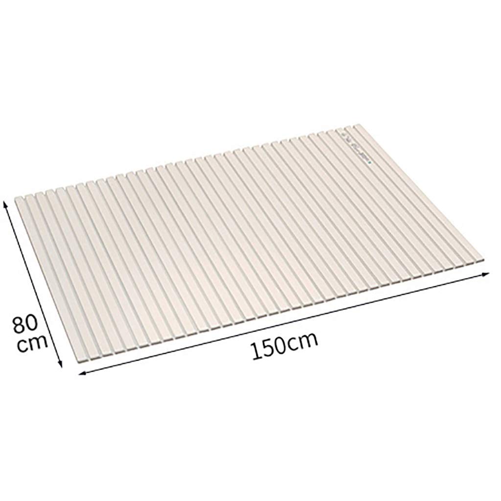 Folding Bathtub Cover - Anti-Dust, Insulating PVC Bath Tub Cover Board - White (150x80cm) - Keep Bath Clean & Warm for Home, Hotel, Spa