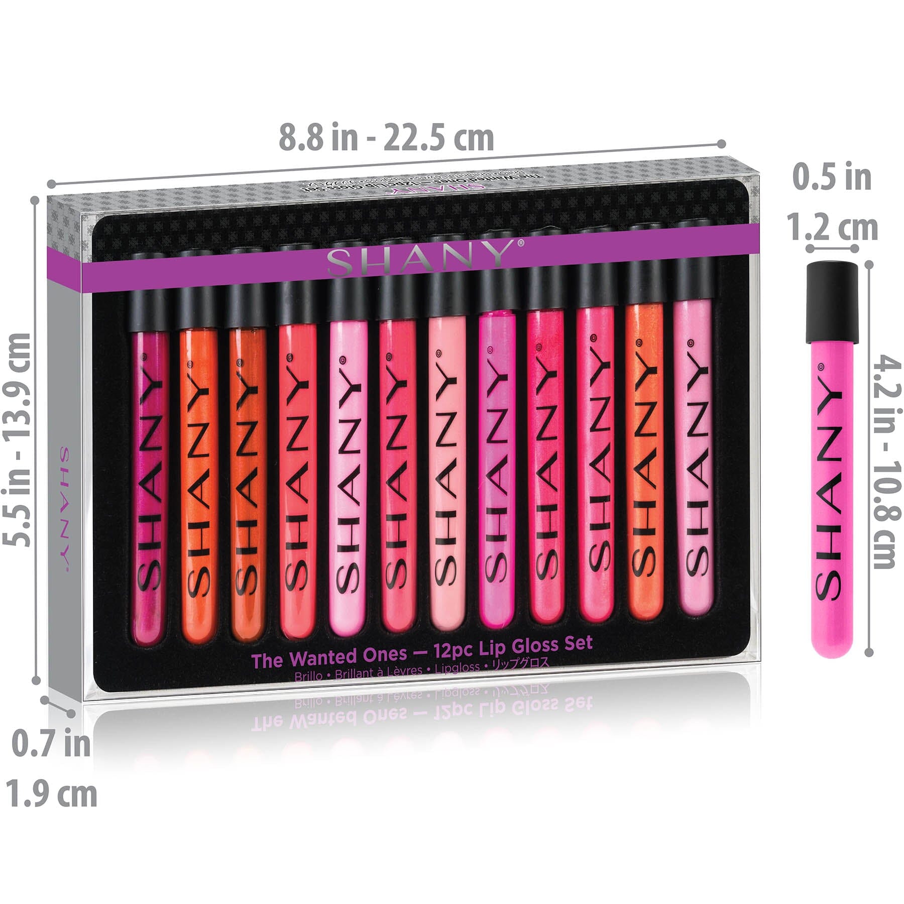 12 Piece Lip Gloss Set with Aloe Vera & Vitamin E - Hydrating, Shiny & Nourishing Lip Gloss Kit for Daily Wear & Special Occasions
